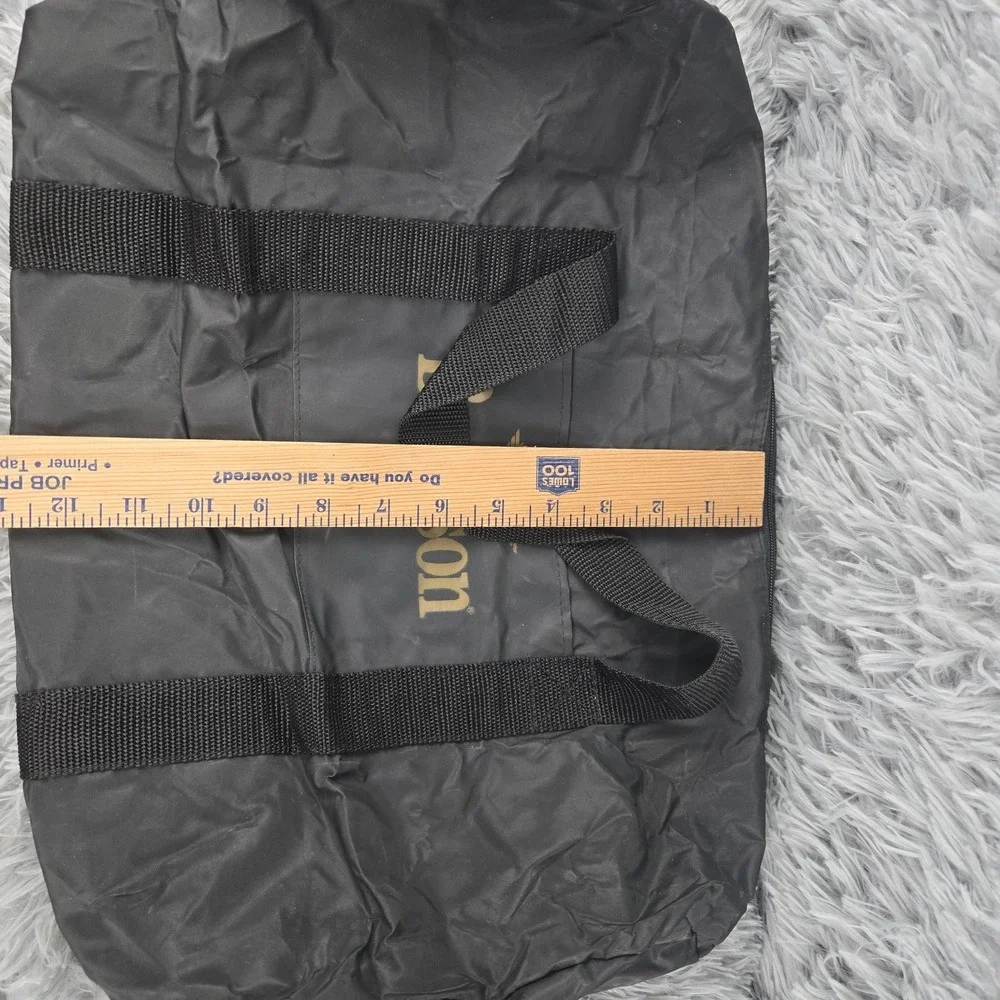 Bronson 16.5 x 8 x 10 Black Nylon Round‎ Small Duffel Bag